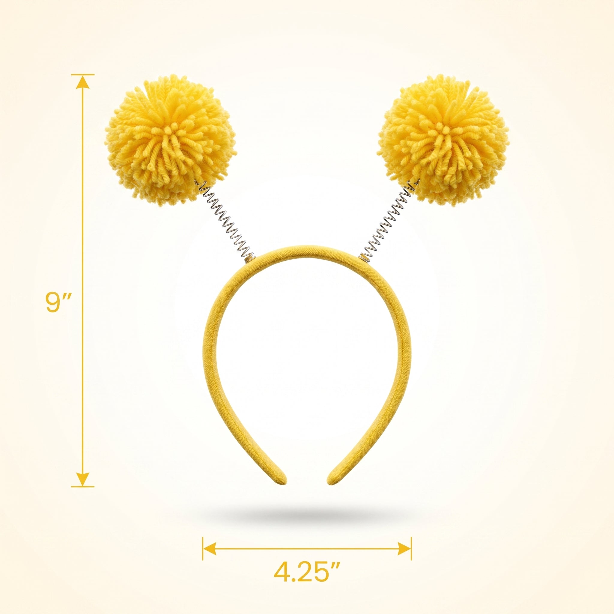 Yellow Pom Pom Headbopper Headband