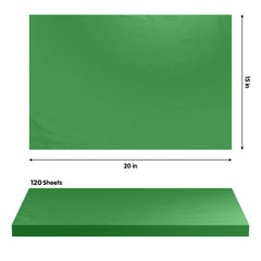 Emerald Tissue Paper 15 In. x 20 In. | 120 Sheets