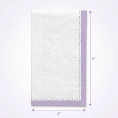 Premium Lavender Guest Towel Napkins - 20 Count