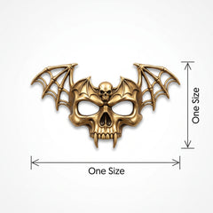 Gold Winged Skull Halloween Mask