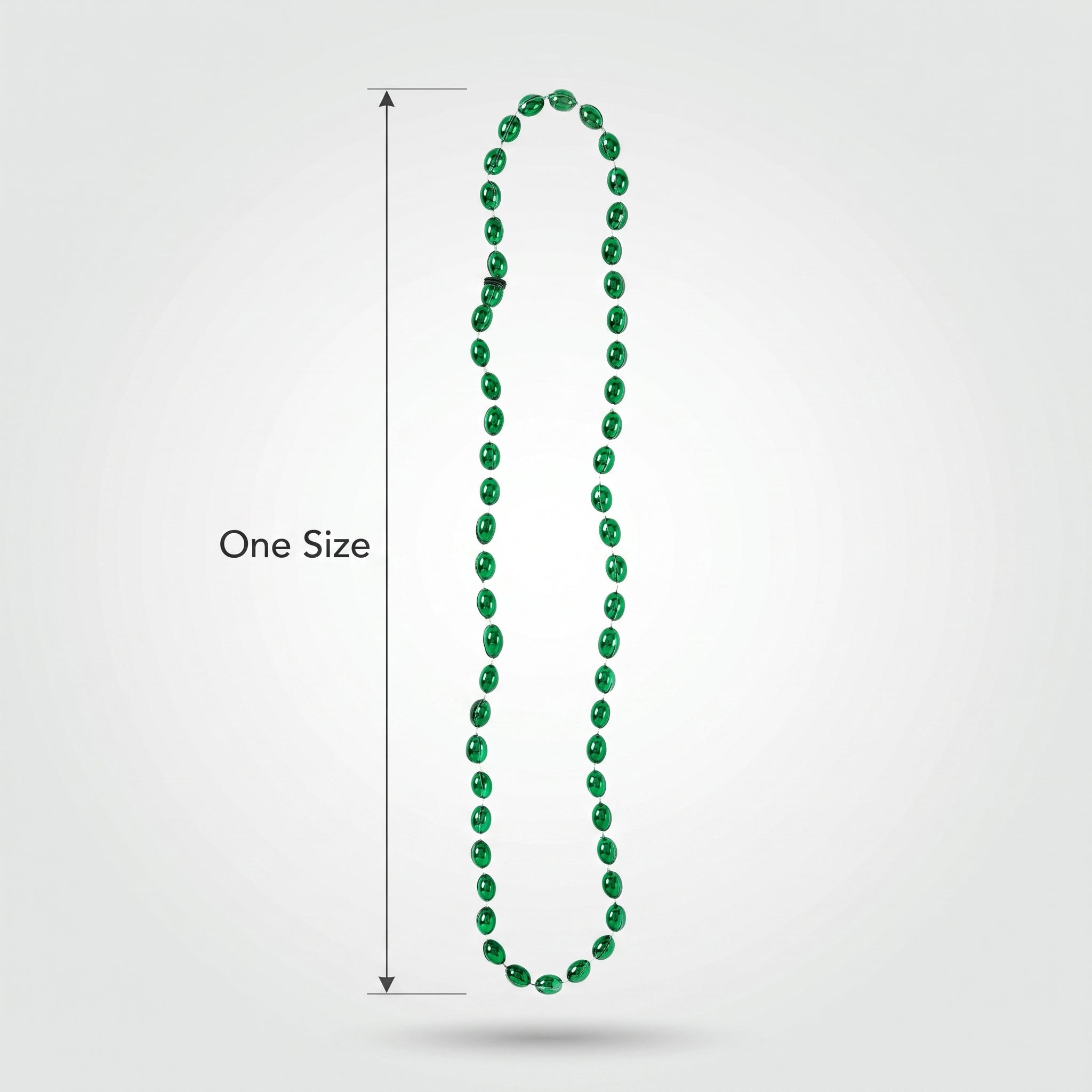 St. Patrick's Day Green Bead Necklaces - 60 Pack