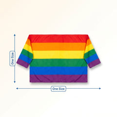 Pride Rainbow Body Flag with Sleeves