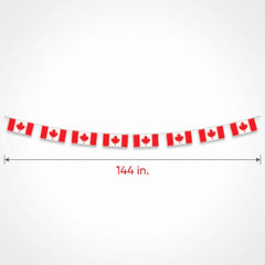 Canada Day 12FT Banner with 8 Canadian Flags