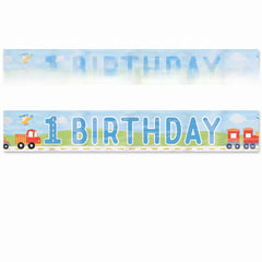 On the Road 1st Birthday Celebration Banner