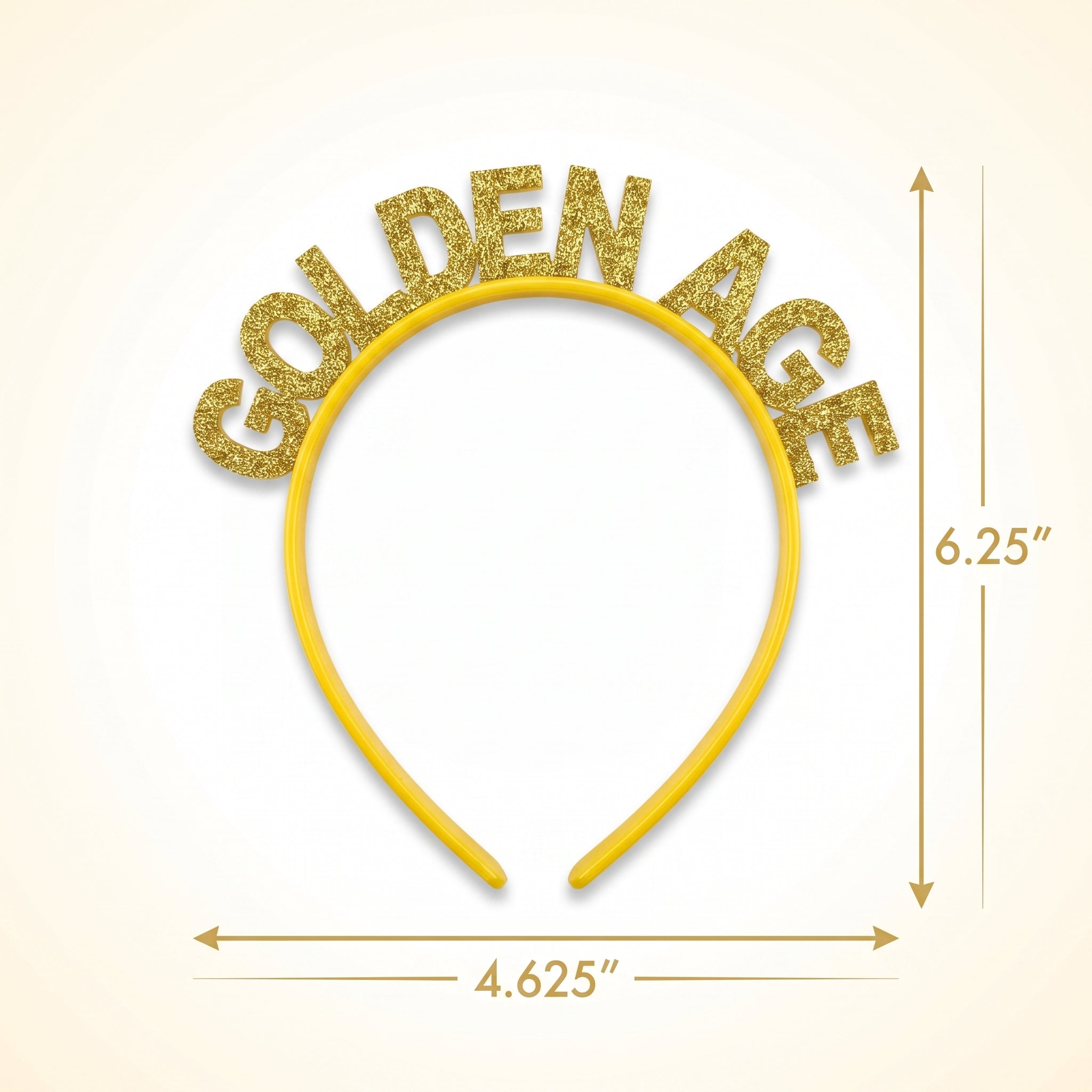 Over-the-Hill Golden Age Glitter Headband - Adult Birthday Accessory
