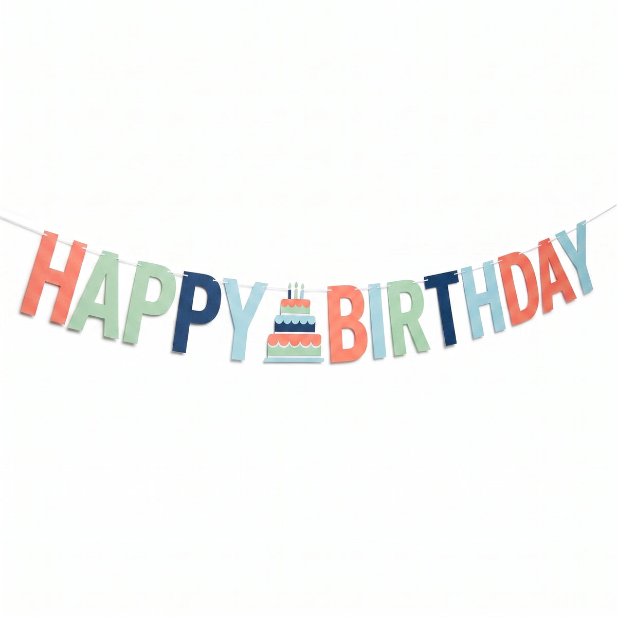 Modern "Happy Birthday" Letter Banner