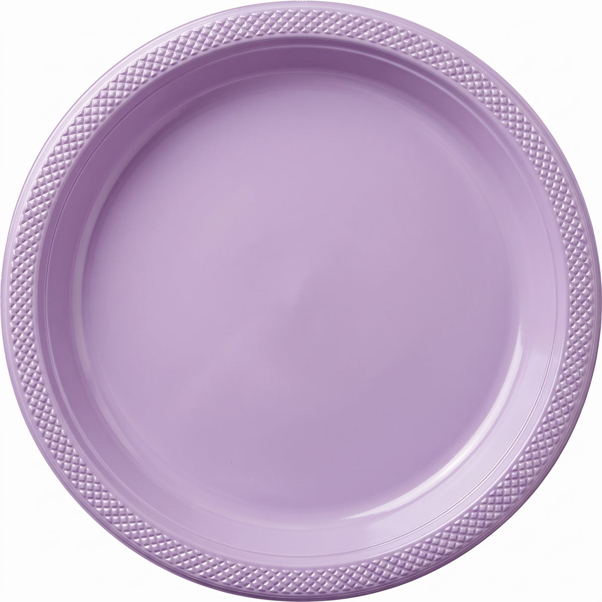 Lavender 9" Round Plastic Plates - 20 Count