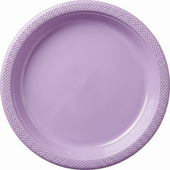 Lavender 9" Round Plastic Plates - 20 Count