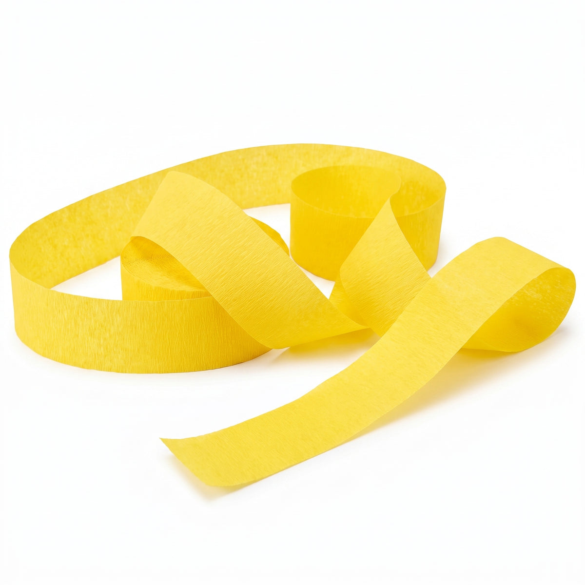 Yellow Crepe Streamer - 81 ft.