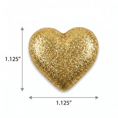 Glitter Heart Table Scatters - Pink & Gold Confetti Decor, 40 Pack
