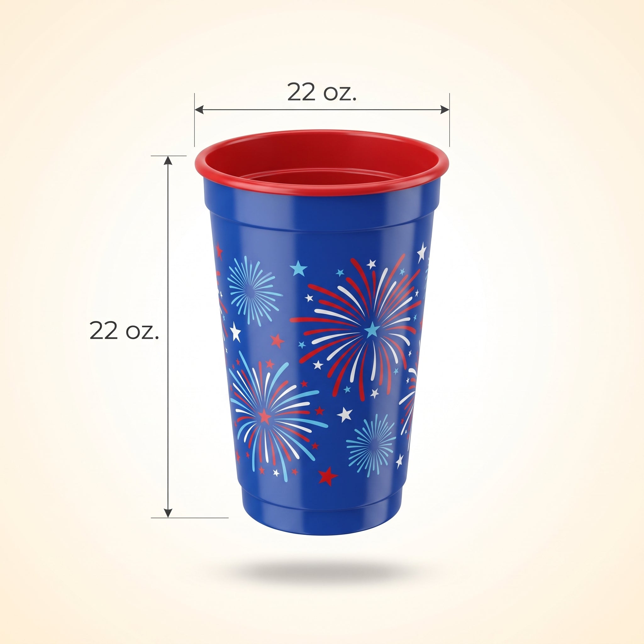 Patriotic Fireworks Party Cup - 22oz