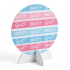Pink or Blue? Baby Shower Table Decoration