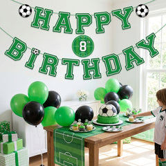 Jumbo Customizable Soccer Birthday Banner with Numbers