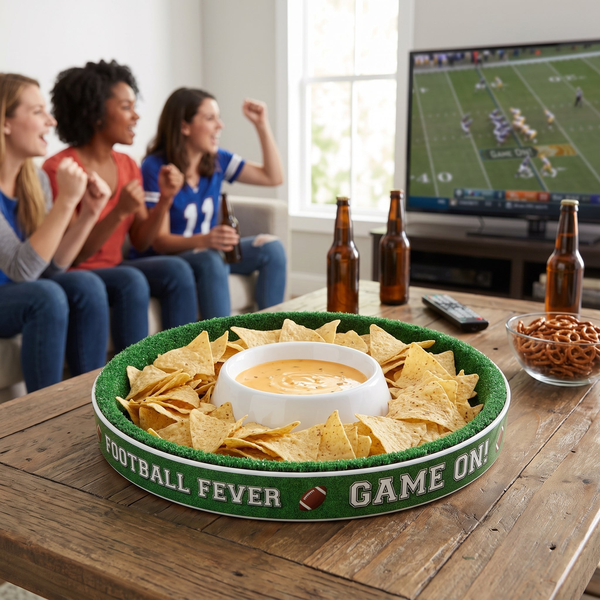 Game On Football Chip & Dip Tray