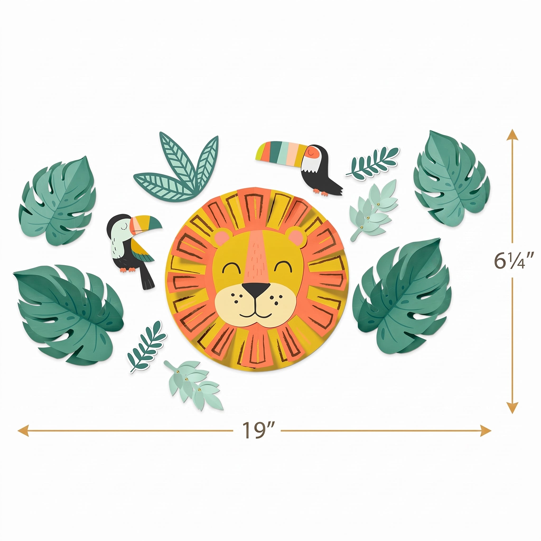 Get Wild Jungle Birthday Wall Decoration Kit