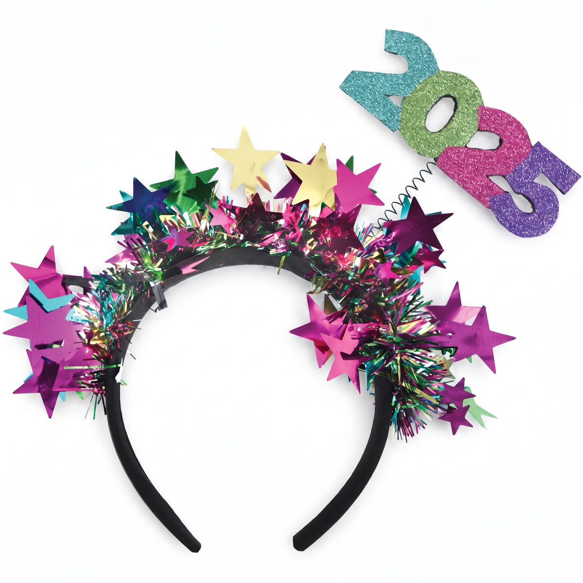 Starlight "2025" Headbopper Headband - Vibrant New Year's Eve Accessory