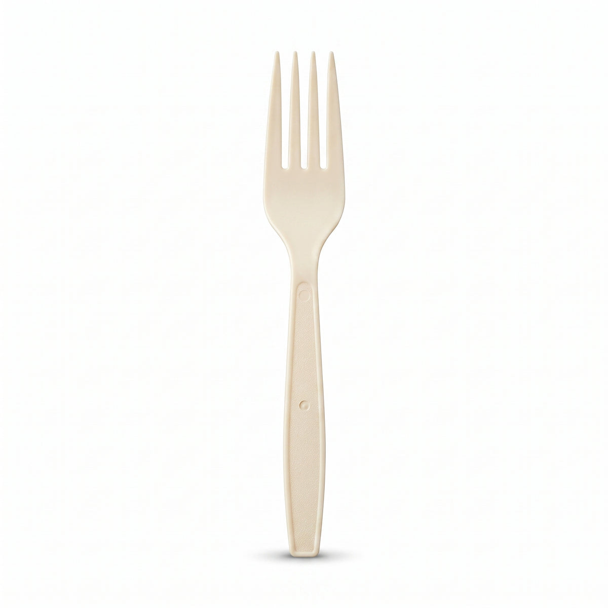 Vanilla Creme Heavyweight Plastic Forks - 7.5 in.