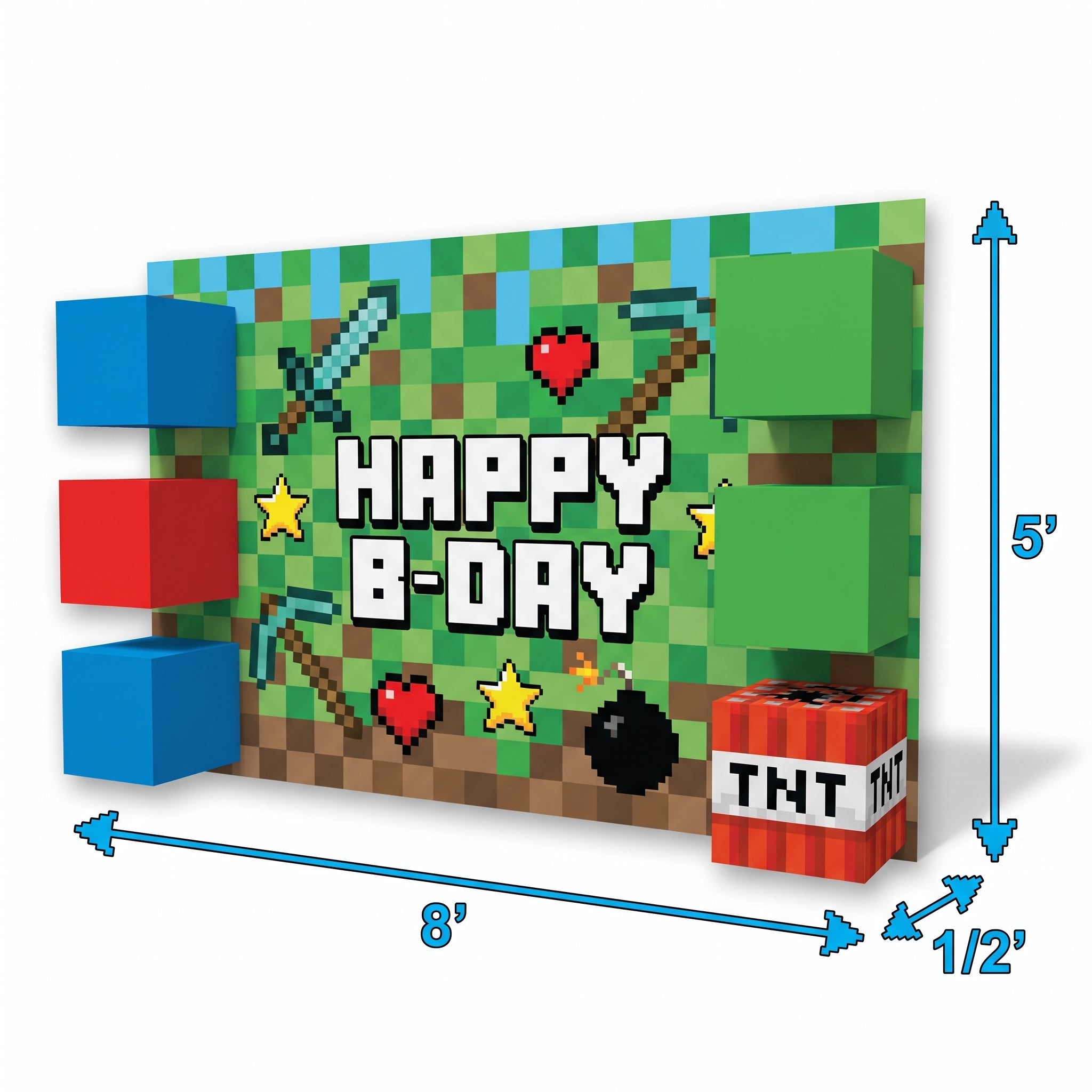 Pixel Party Deluxe Birthday Scene Setter Kit