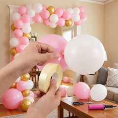 Clear Adhesive Balloon Tabs - 100 Pack
