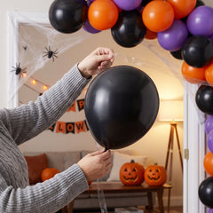 Black Latex Balloons - 100 Pack, 9-Inch