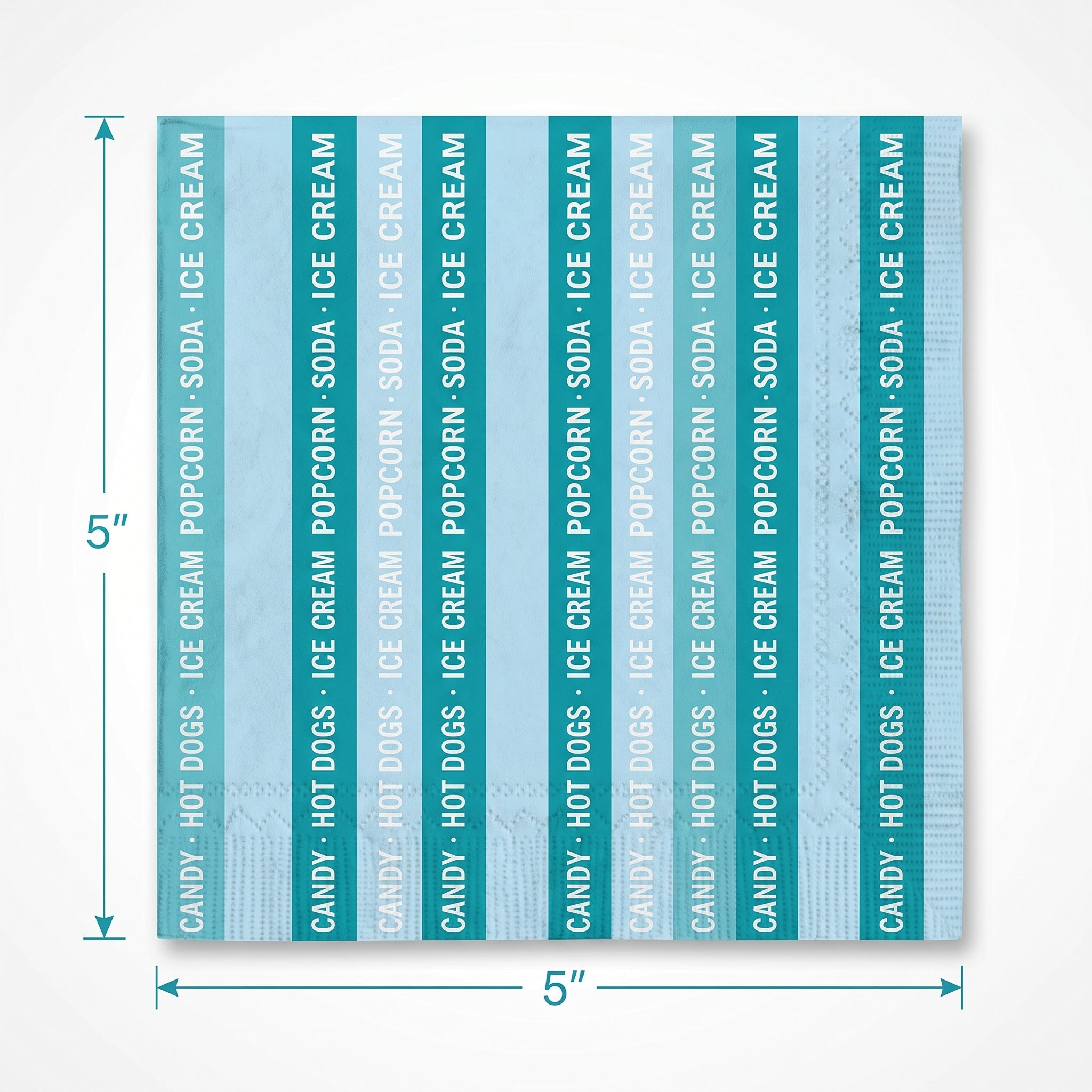 Movie Night Beverage Napkins - Hollywood Party Theme, 40 Pack - 5 In. X 5 In.