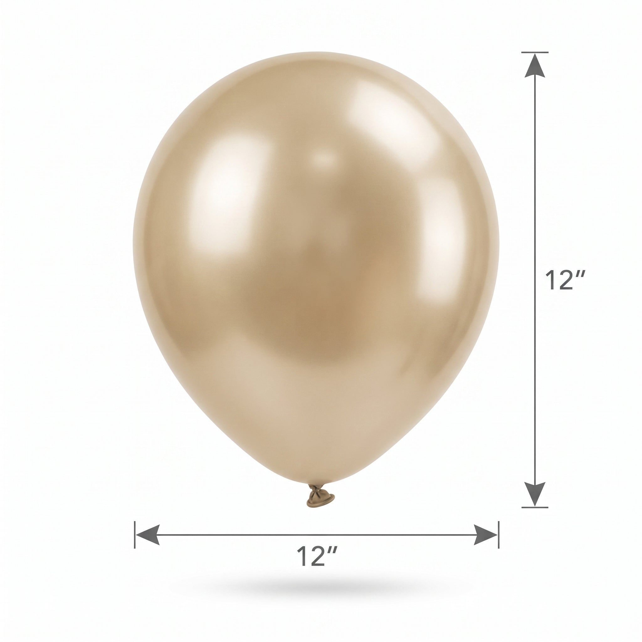 Luxaire Premium Gold Latex Balloons - 12-Inch, 25-Pack