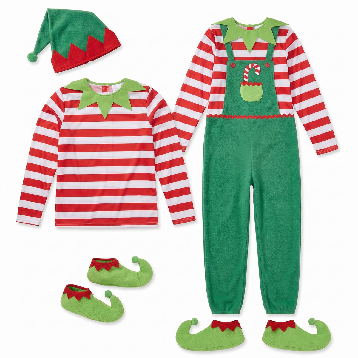 Children's Unisex Elf Costume - Festive Holiday Attire - Child (12-14)