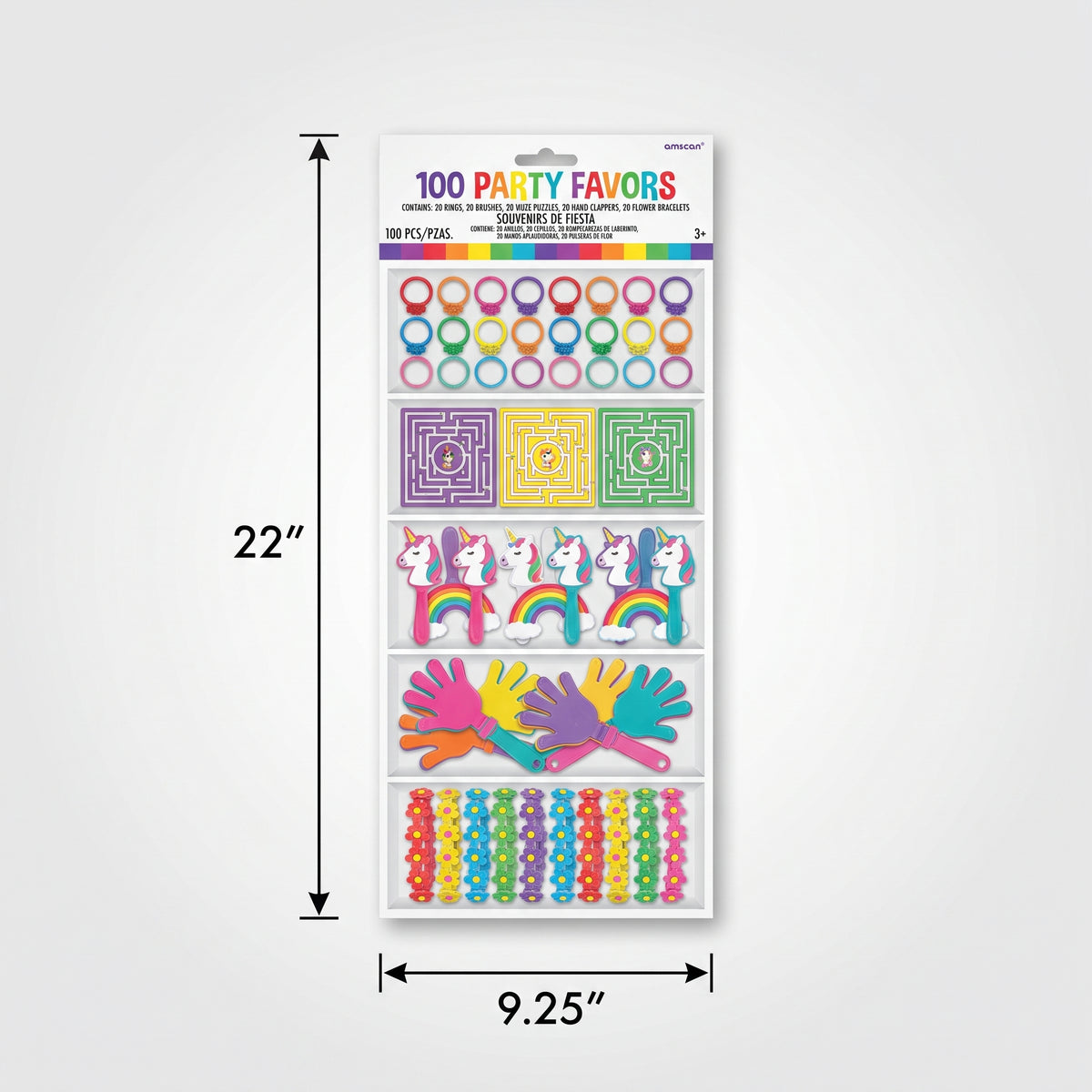 Super Mega Unicorn Party Favor Pack - 100 Count