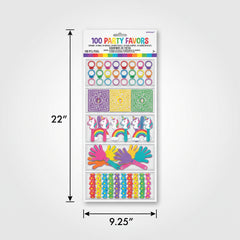 Super Mega Unicorn Party Favor Pack - 100 Count