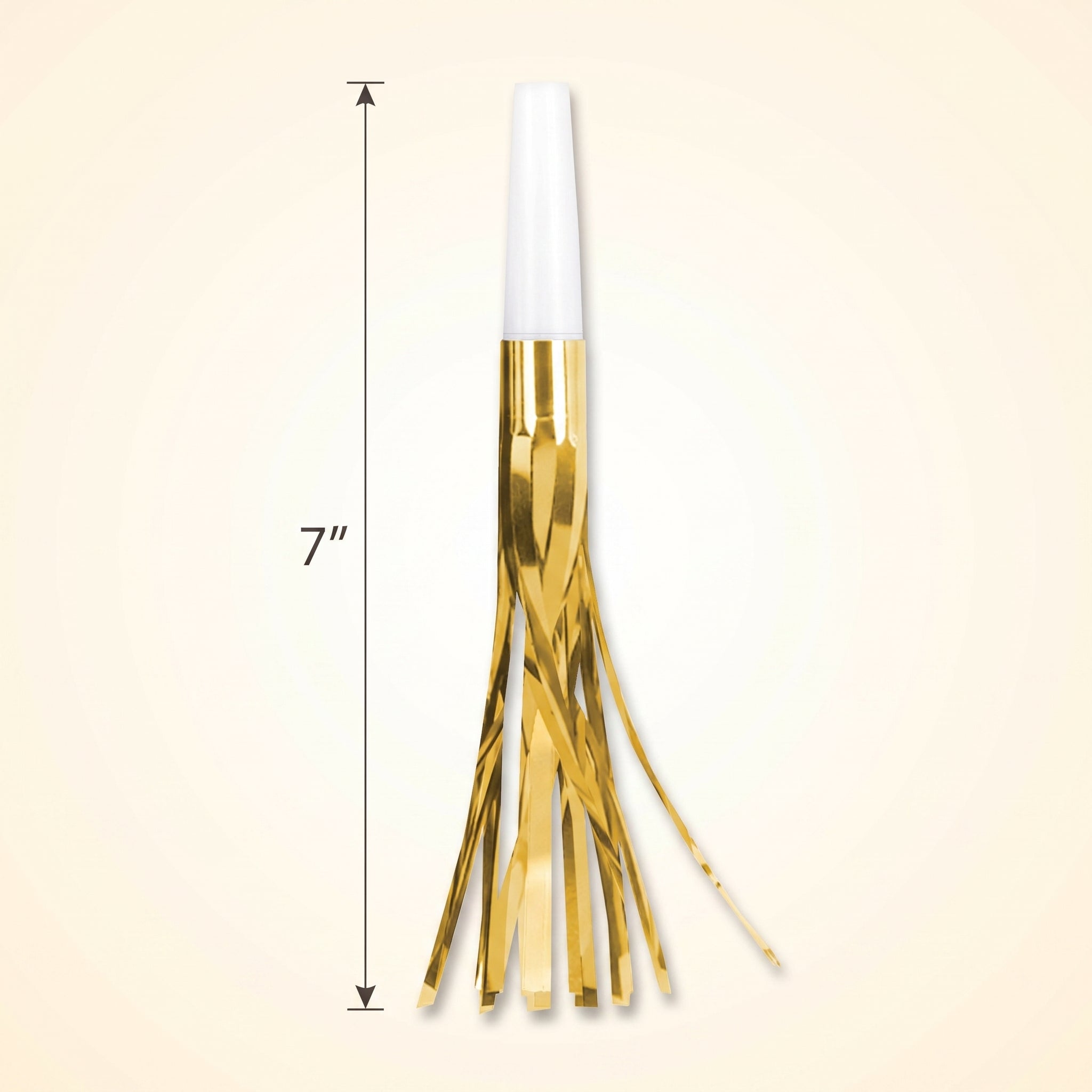 Metallic Fringe New Year's Eve Party Blowout Noisemakers - 8 Pack