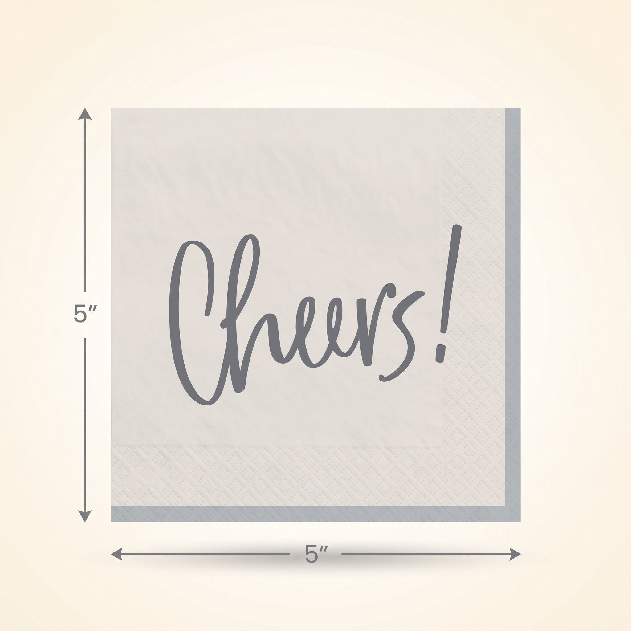 Cheers! Cocktail Beverage Napkins - 5 In. X 5 In.