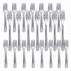 Elegant Silver Mini Appetizer Forks - 4 In. | 30 Count