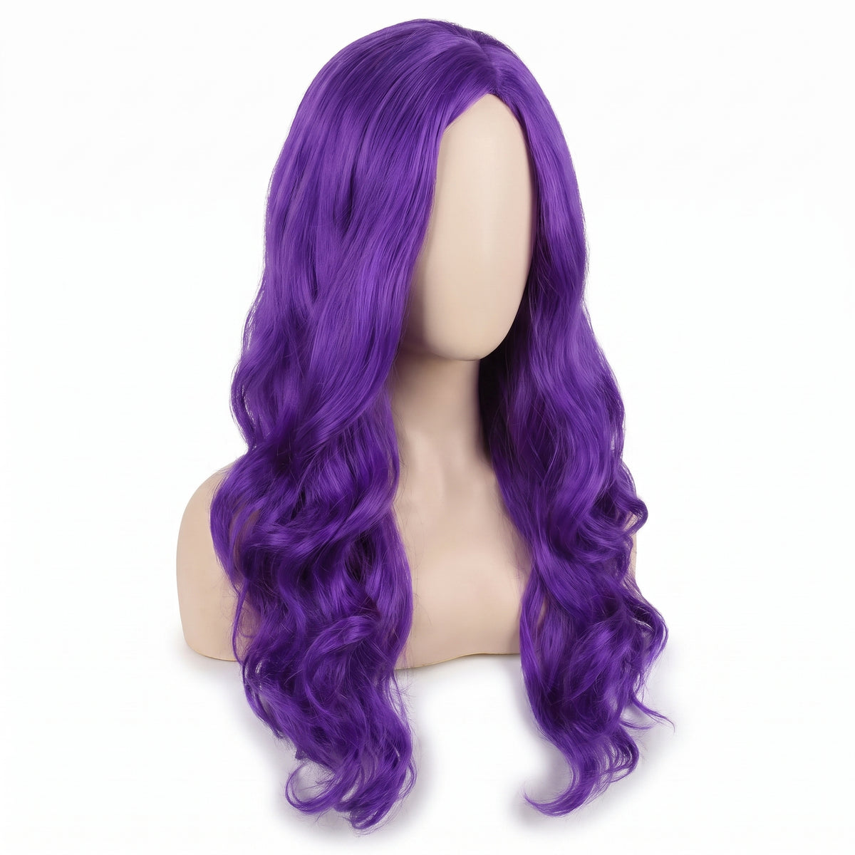 Long Glamorous Purple Wig - One Size