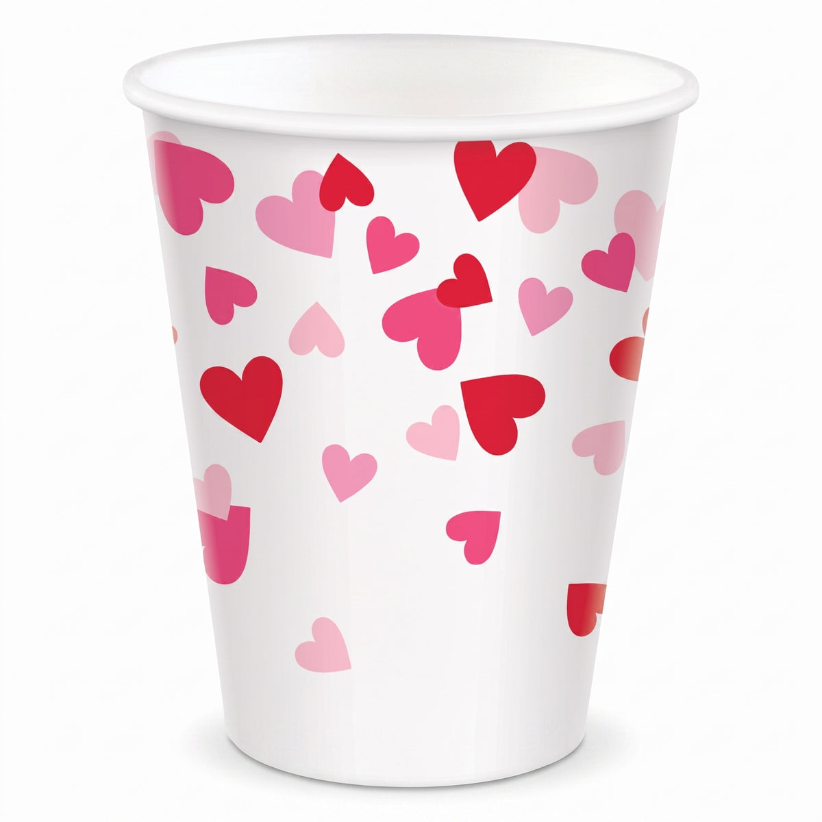 Valentine's Day "Cross My Heart" 9 oz Paper Cups - 8 Pack