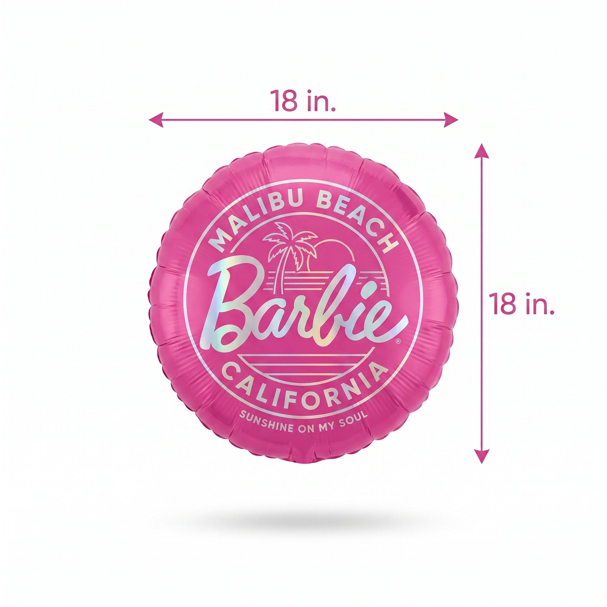 Barbie Malibu Beach 18" Foil Balloon