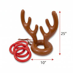 Inflatable Reindeer Ring Toss Game - Festive Christmas Fun