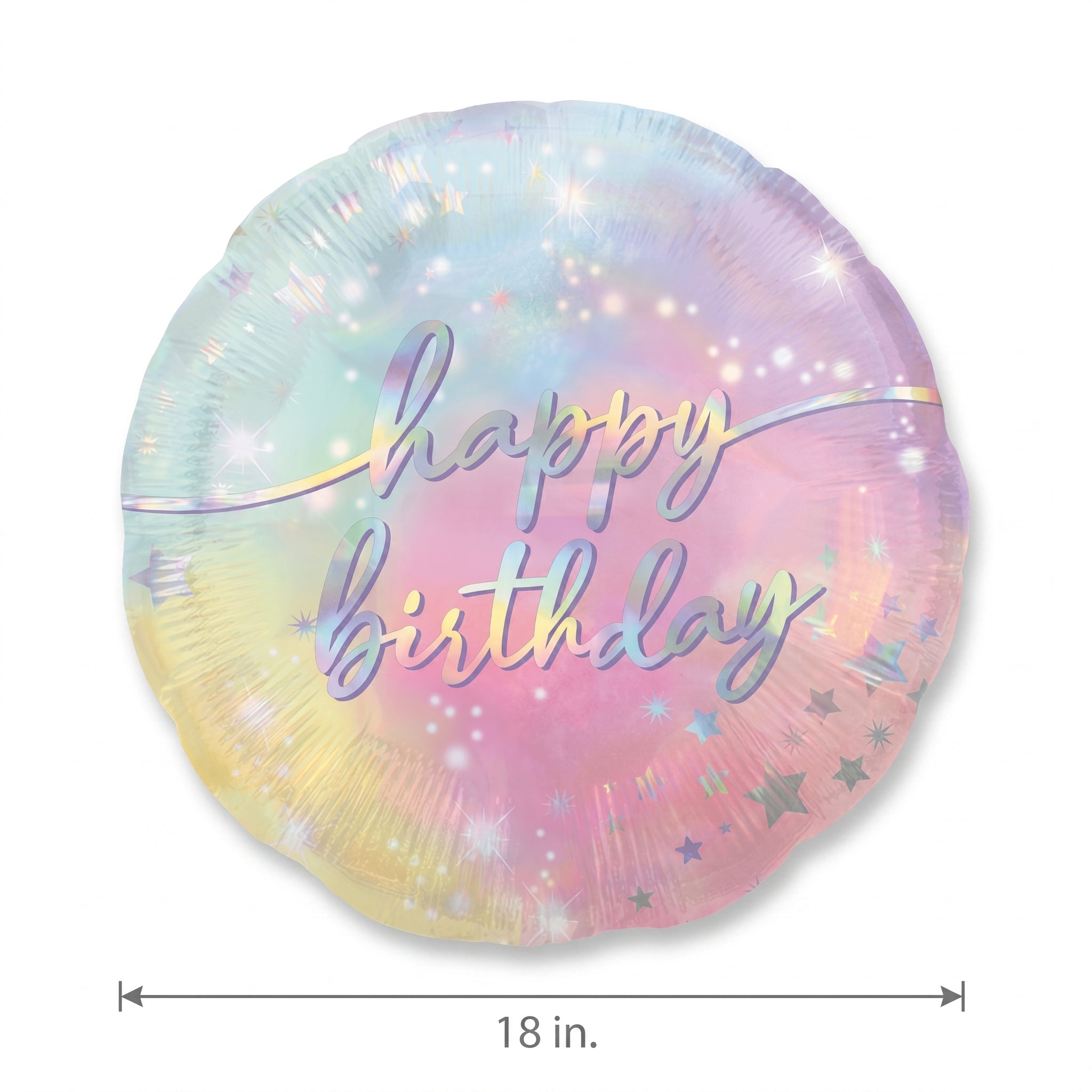 Luminous Happy Birthday Foil Balloon - 18in