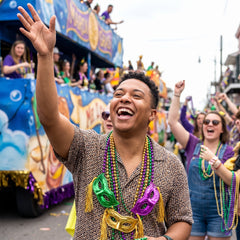Mardi Gras Masquerade Mask Bead Necklace