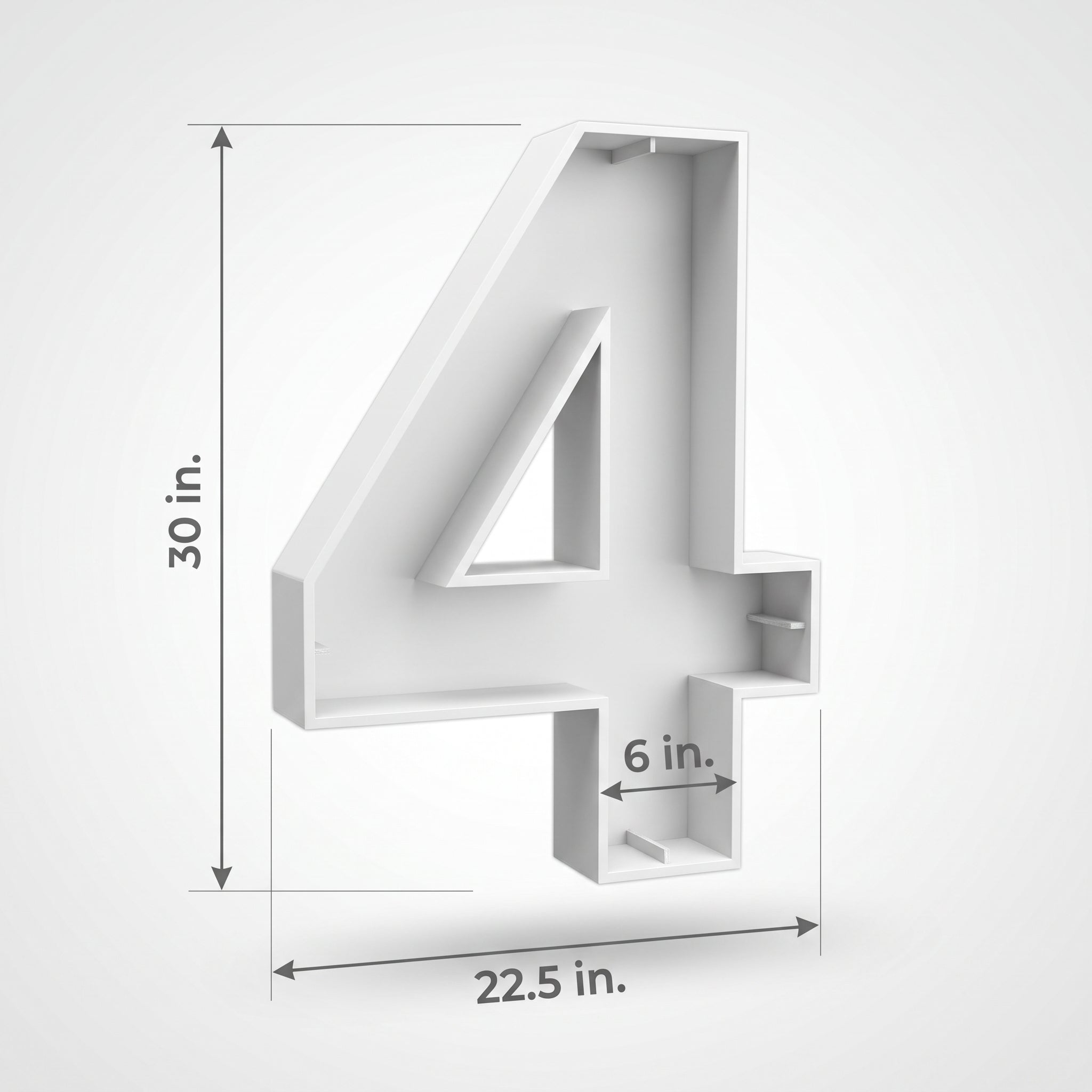 Number 4 Balloon Display Kit