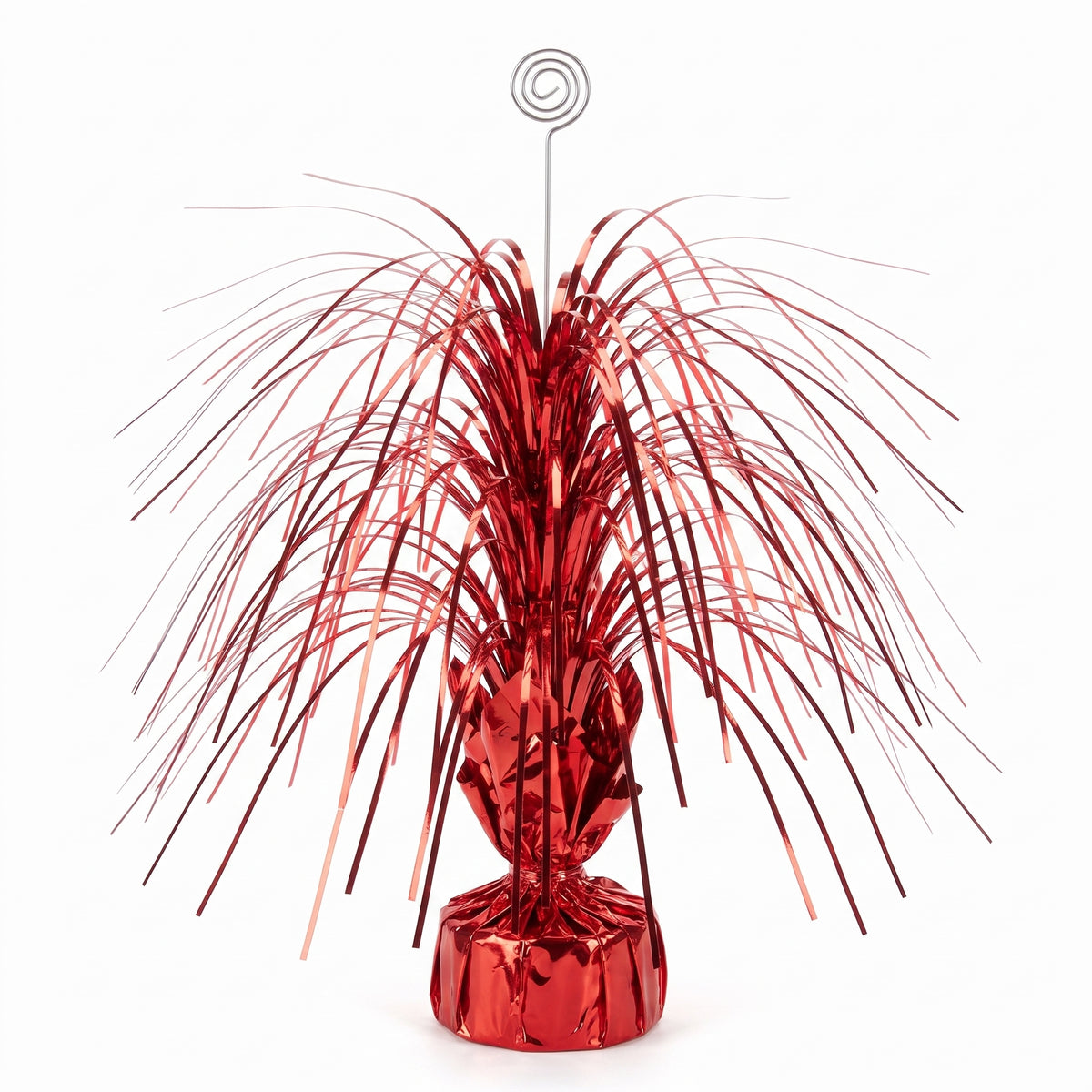 Red Metallic Spray Centerpiece - 28 In.