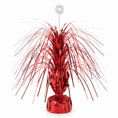 Red Metallic Spray Centerpiece - 28 In.