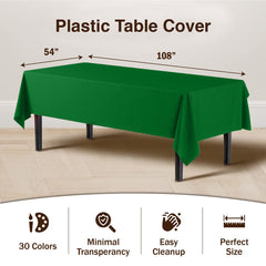 Emerald Green Table Covers | 12 Pack