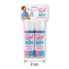 Girl Gender Reveal Streamer String - 2 Pack