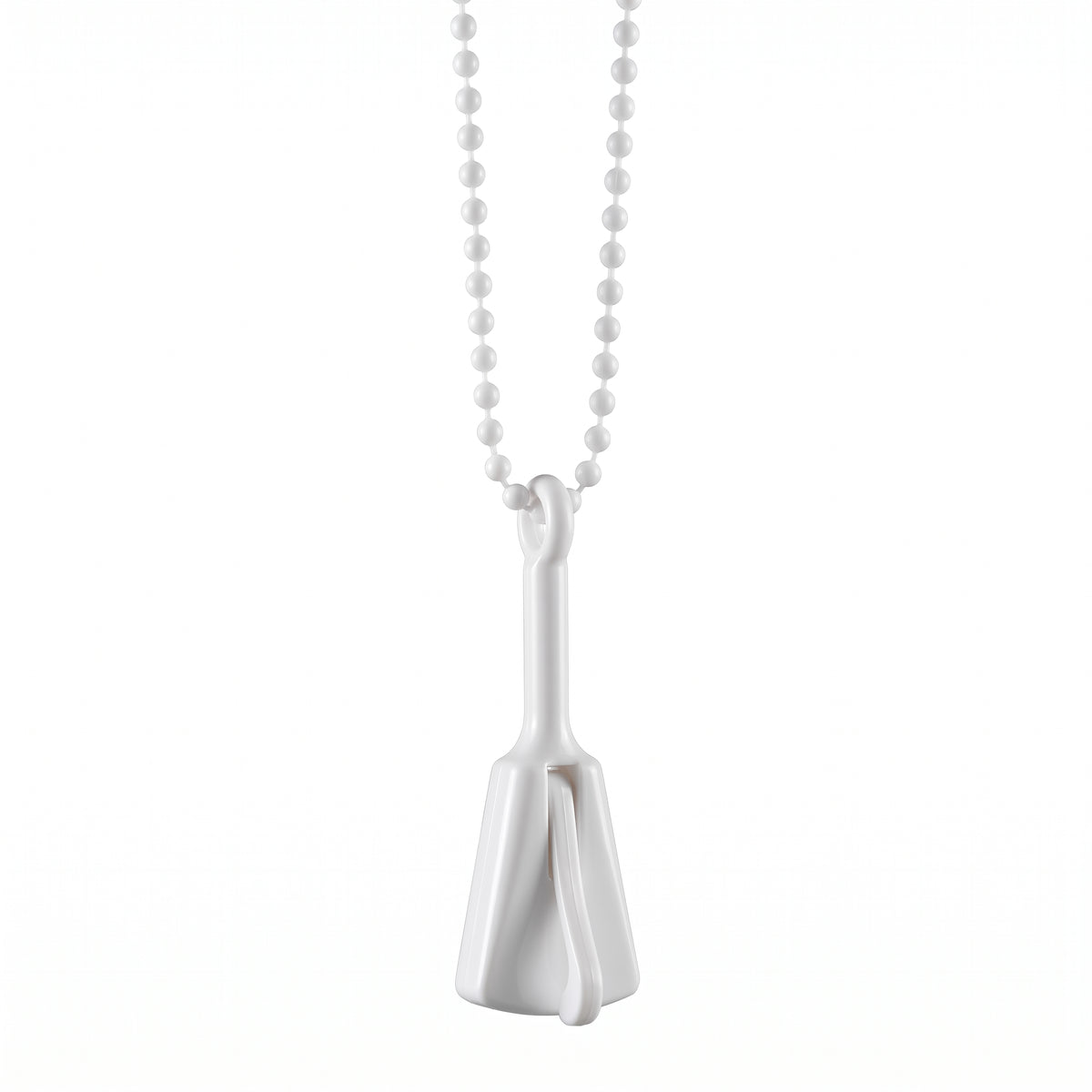 White Clacker Necklace - Noisemaker