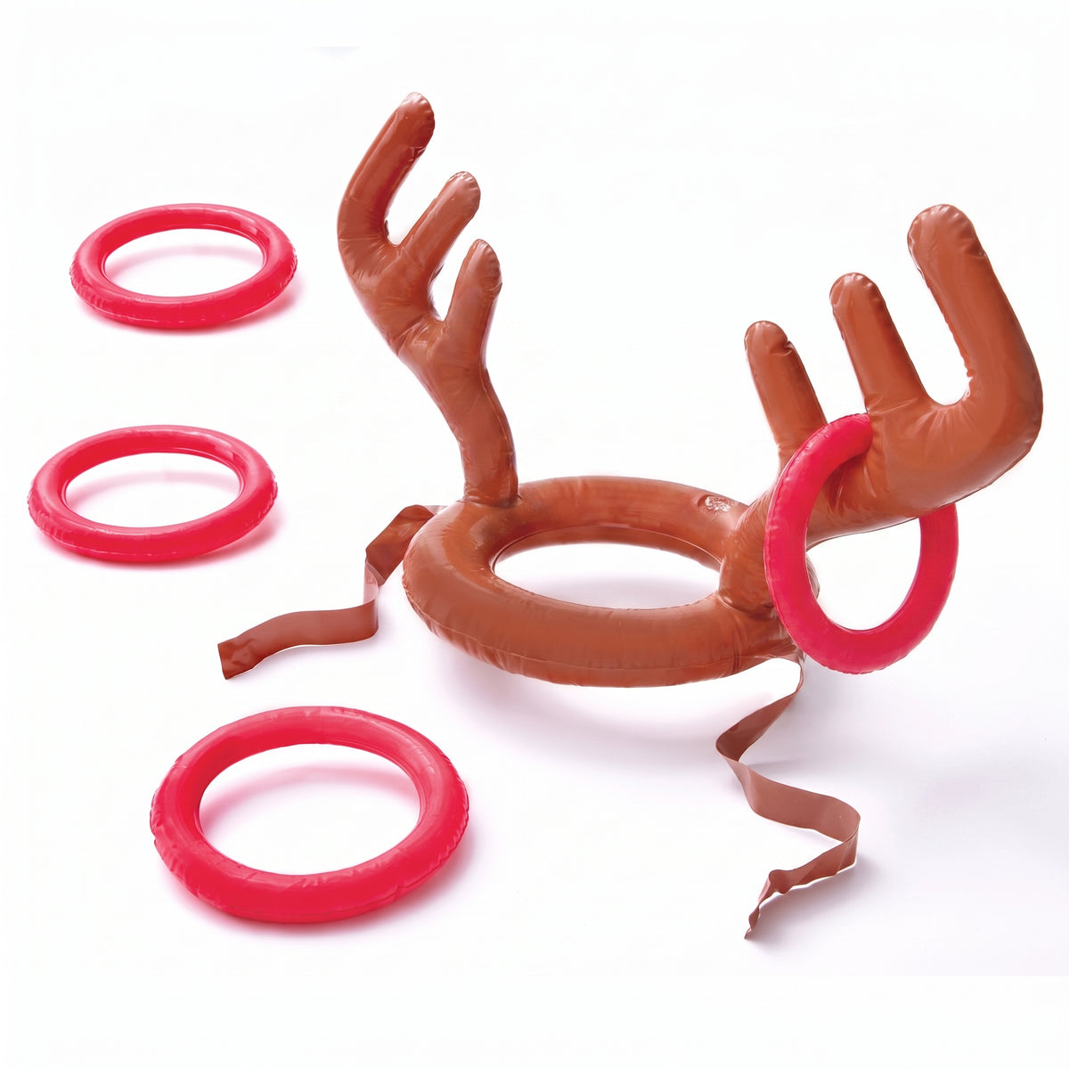 Inflatable Reindeer Ring Toss Game - Festive Christmas Fun