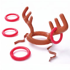 Inflatable Reindeer Ring Toss Game - Festive Christmas Fun