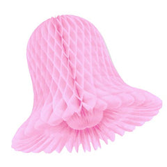 11 In. Pink Honeycomb Tissue Bell