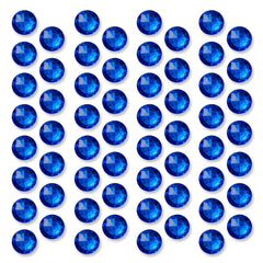Royal Blue Hair Gems Set - 50 Piece Set