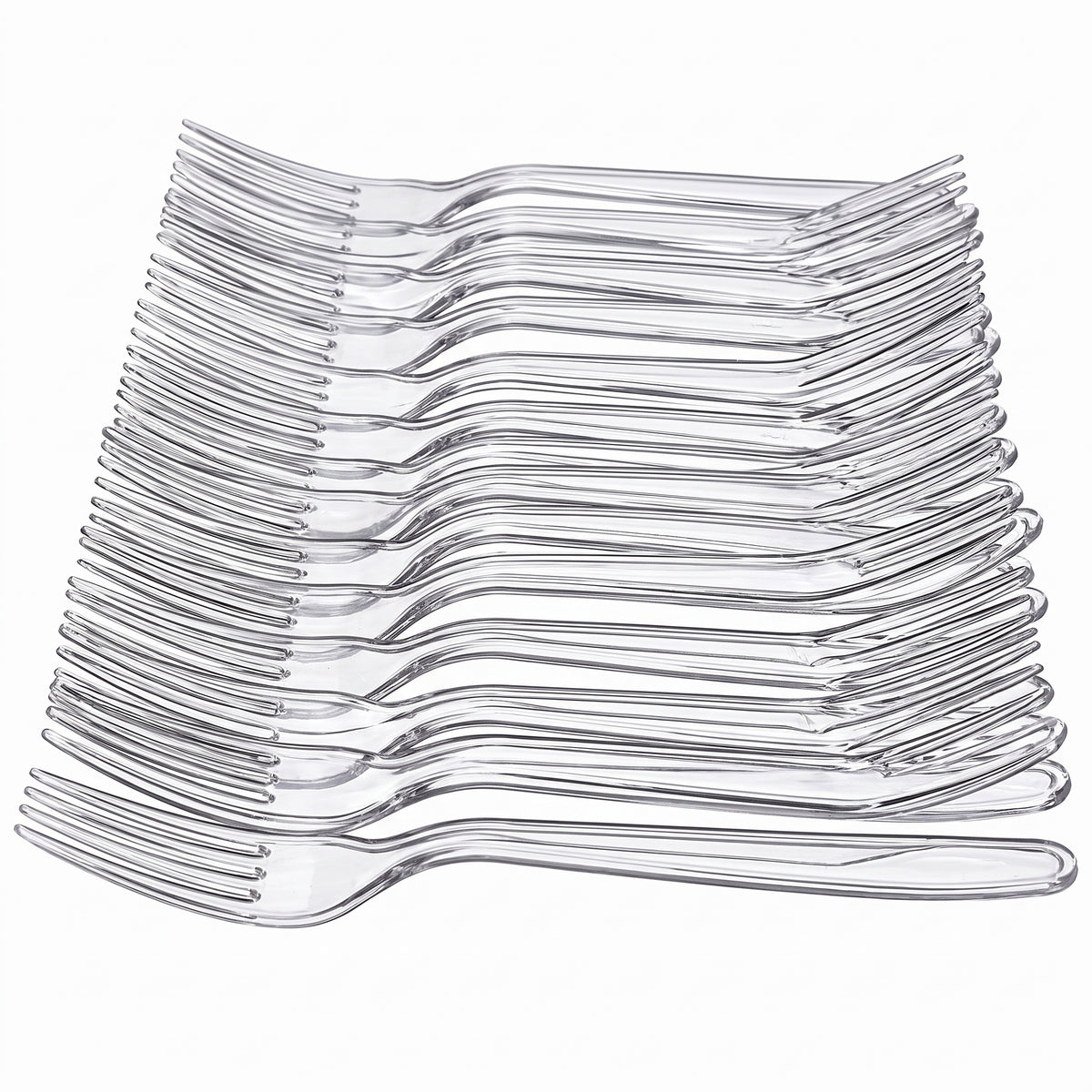 Clear Plastic Forks - Pack of 20 - 7.5 in.