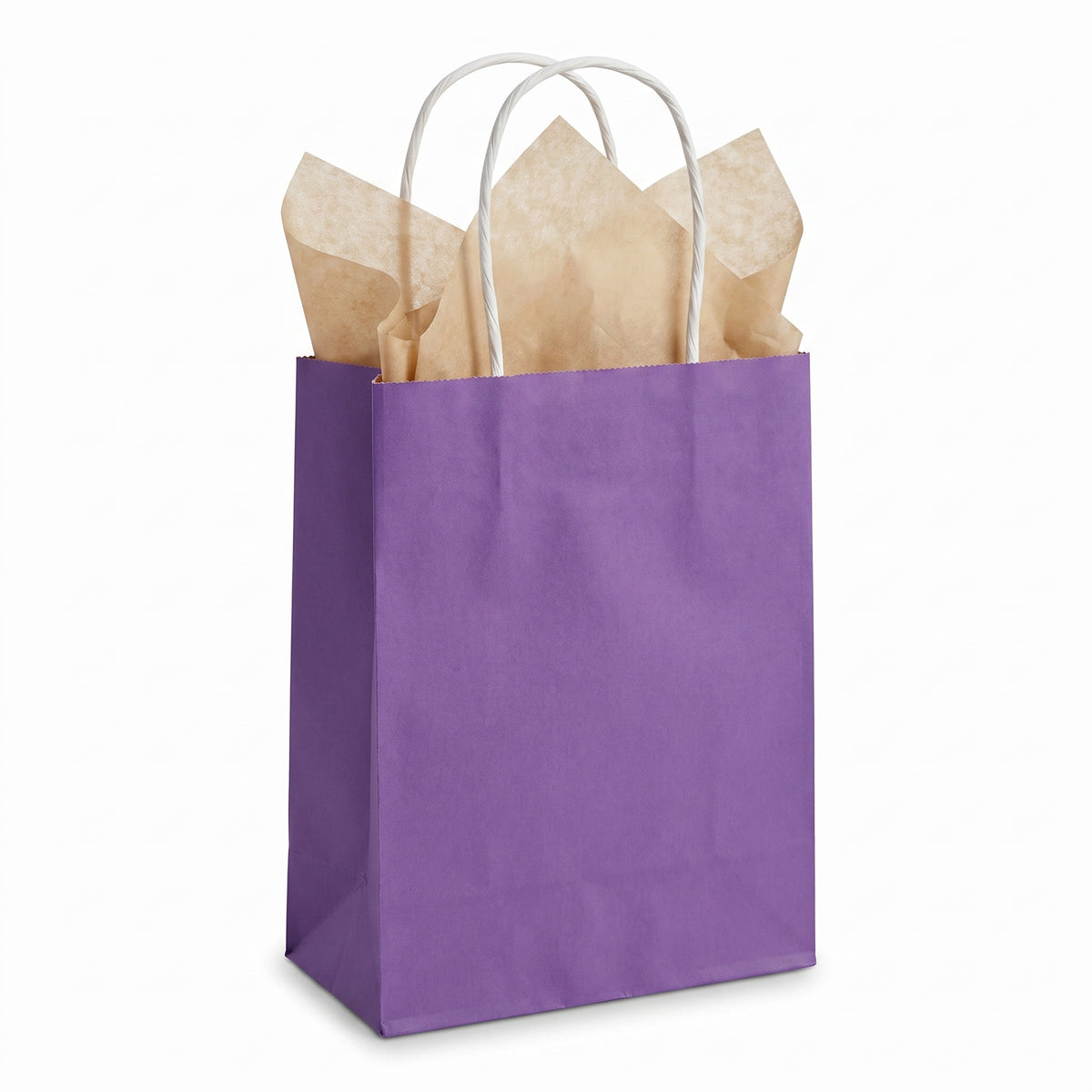 Small Purple Kraft Gift Bag